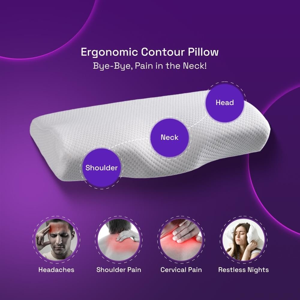 Cervical Pillow for Neck Pain  2 Years Warranty  for Spondylitis Neck & Shoulder Pain, Orthopedic M